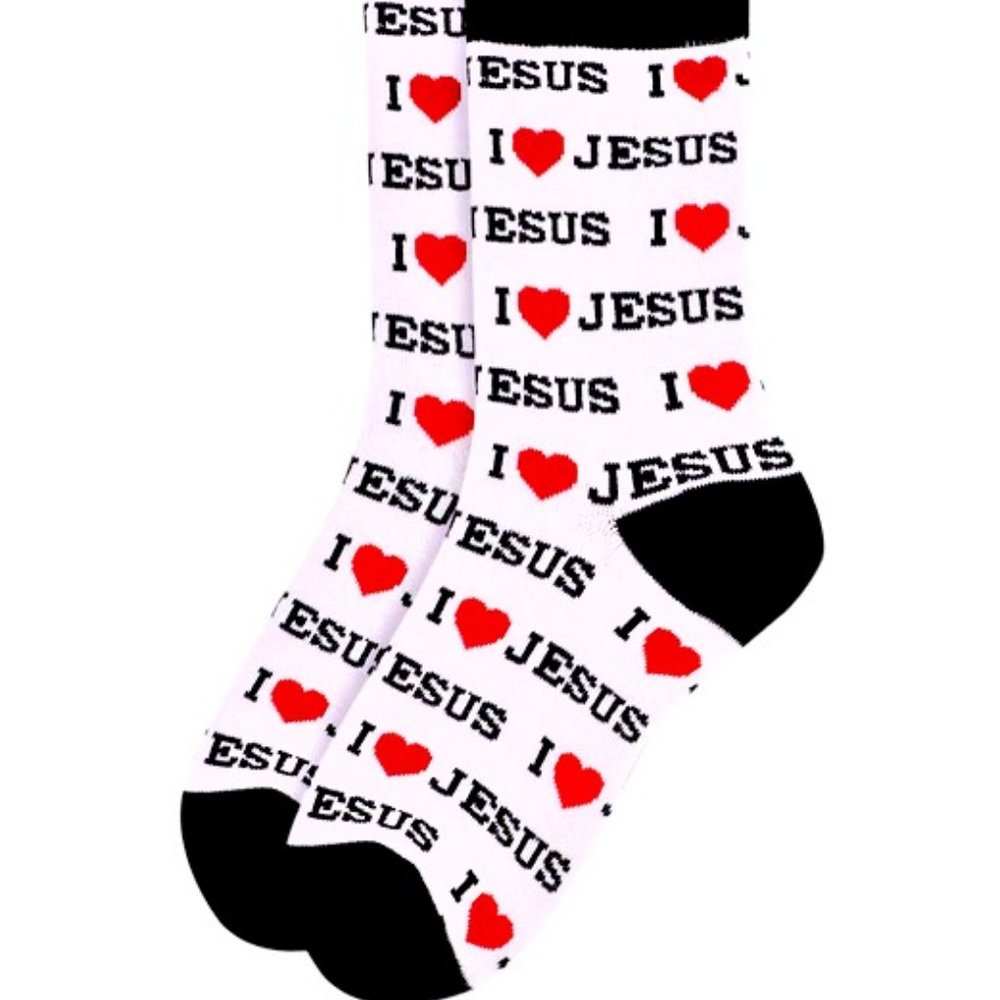 I LOVE JESUS FASHION SOCKS